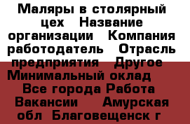 Маляры в столярный цех › Название организации ­ Компания-работодатель › Отрасль предприятия ­ Другое › Минимальный оклад ­ 1 - Все города Работа » Вакансии   . Амурская обл.,Благовещенск г.